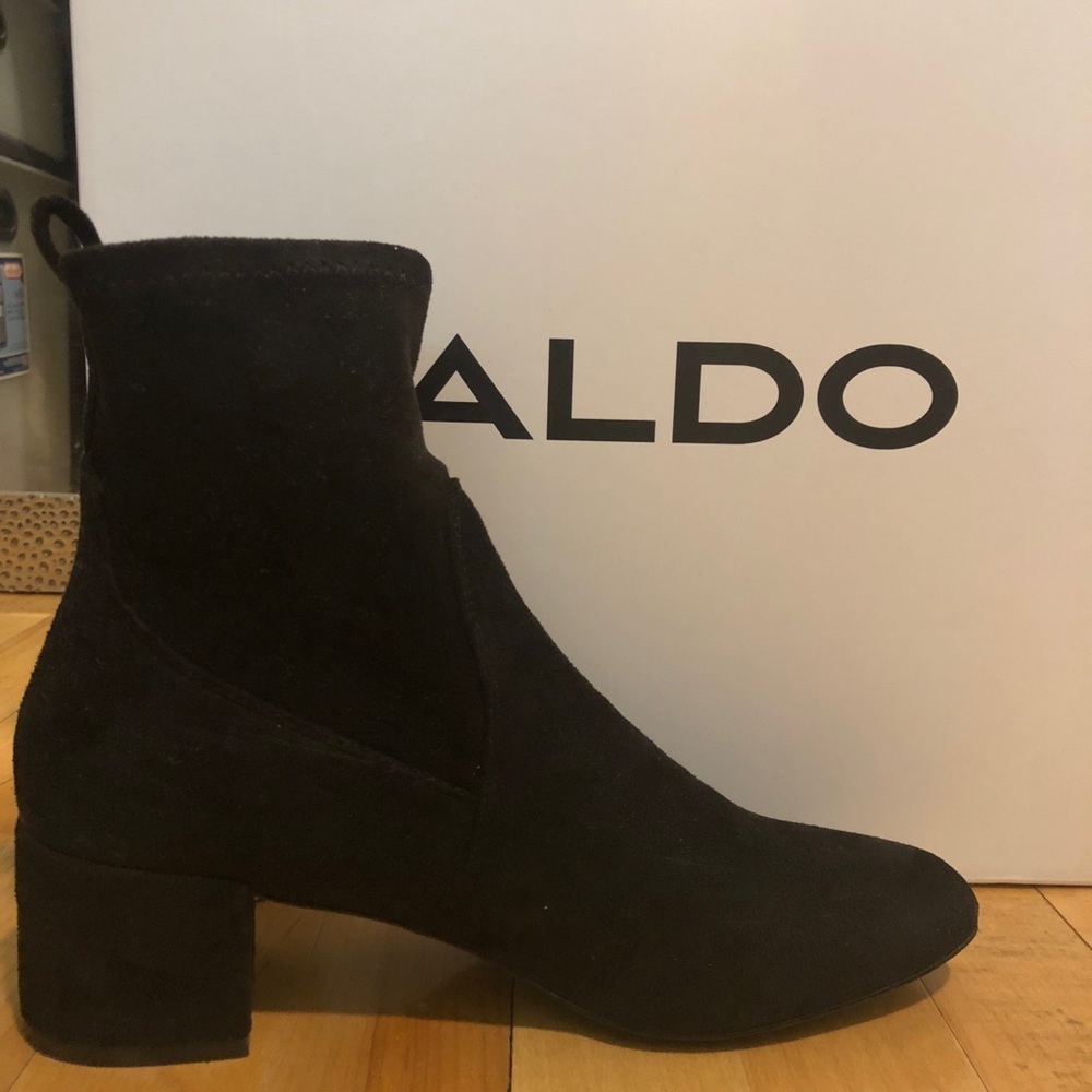 Aldo black booties